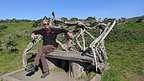 Fiscalini Ranch Preserve driftwood benches